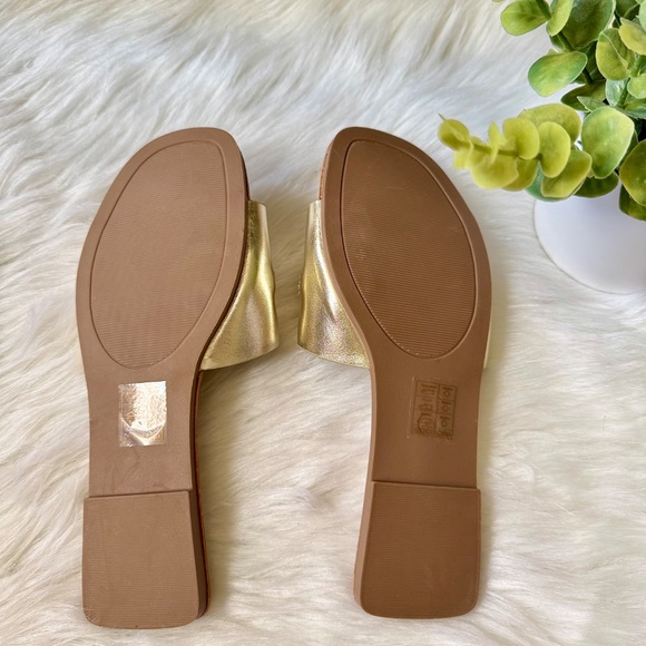 Charly Women’s Gold Chain Slide Sandals Size 37 - Picture 5 of 12